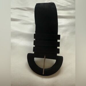 Black Suede waist belt.